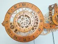 wood clock processing art