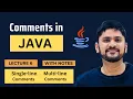 Comments in Java Single and Multi-Line Comments Java Tutorial for Beginners Amit Thinks