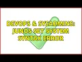 DevOps SysAdmins JUNOS set system syntax error