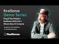 Chris Matthieu demos Plug Play Robotics with RealSense D555 PoE Camera Silicom Ibiza AI Computer