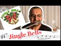 Lagu Jingle Bells Yan Flütle Nasıl Çalınır?  Notaları ve Akorlarıyla Piyano Eşlikli  Tutorial For Flute