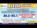A Level A9 2-R5 1 Web Application Development Using PHP A Level JAN 2026