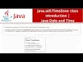 java util TimeZone class Introduction Java Date and Time