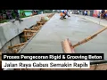 Download Lagu proses pengecoran rigid \u0026 grooving beton jalan raya kali gabus tambun bekasi, semakin rapih tertata