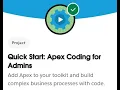 Create a Trigger Quick Start Apex Coding for Admins Create Advanced Agent Customizations