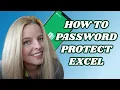EXCEL TUTORIAL - HOW TO PASSWORD PROTECT AN EXCEL FILE