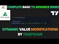 Customizing Pine Script Dynamic Value Modifications by Timeframe Pro Trading Art