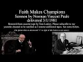 Norman Vincent Peale "Faith Makes Champions"