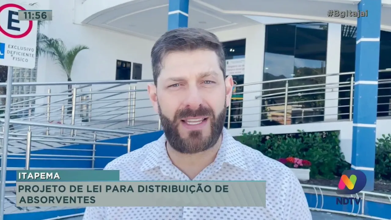 Projeto de lei para distribuição de absorventes em Itapema