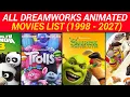 DreamWorks animated movies list 1998 - 2027 All DreamWorks animated films