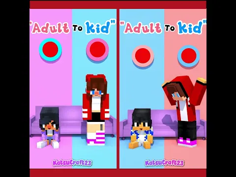 Who is The Best? Girls or Boys Transforming from Adult to Baby! 🧑🏻👶🏻😂- Minecraft Animation #maizen