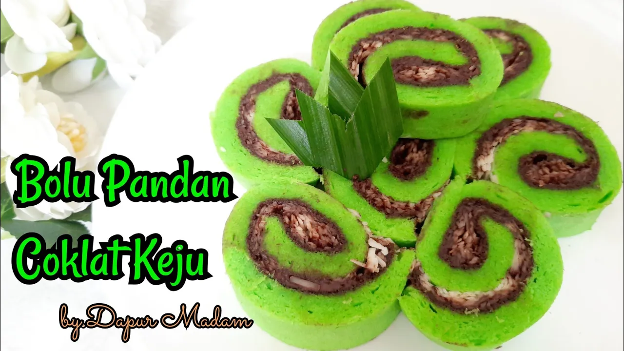 Bolu Gulung Pandan Isi Coklat Keju | Bolu Pandan | Bolu Gulung Bolu Gulung Pandan Isi Coklat Keju | Bolu Pandan | Bolu Gulung