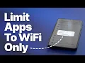 Android How to Stop Apps from Using Mobile Data