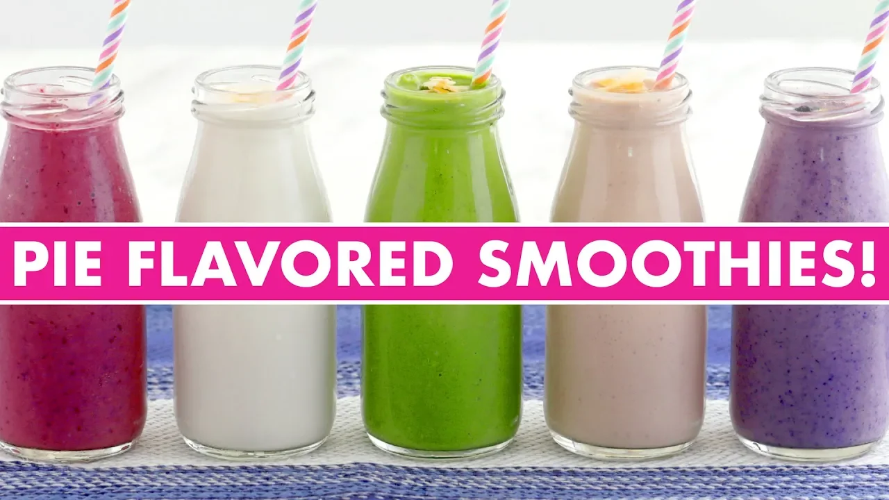 Healthy Pie Flavored Breakfast Smoothies!  - Mind Over Munch