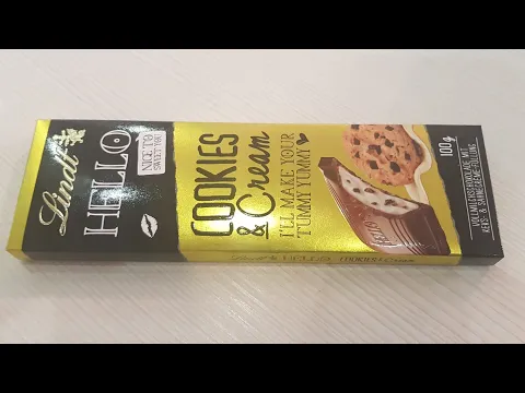 Download MP3 Lindt Hello Cookies \u0026 Cream Chocolate Unboxing Tummy Yummy