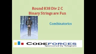 Codeforces Round 838 Div 2 C Binary Strings are Fun - Combinatorics