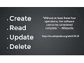 34 CRUD pt 1 - Read Update and Delete