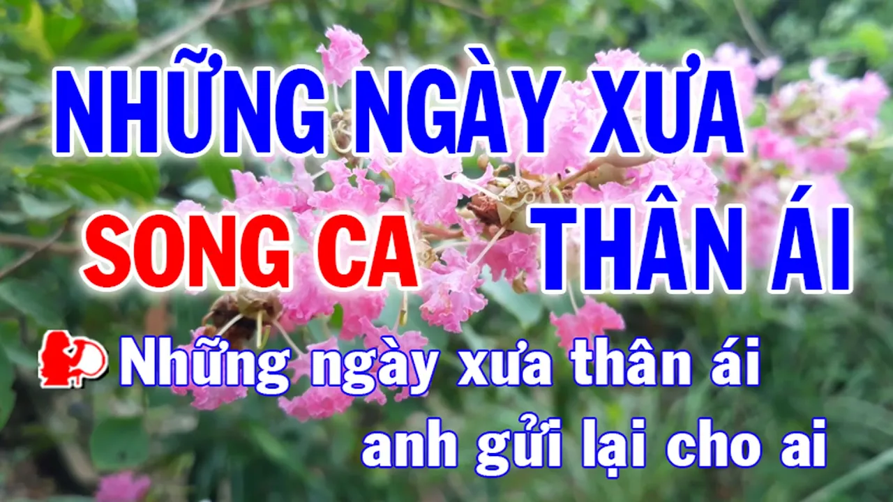 Karaoke Những Ngày Xưa Thân Ái Song Ca Nhạc Sống l Nhật Nguyễn