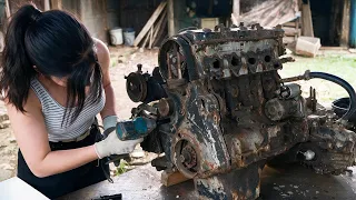 Woman Rescues Flooded Car And Restores It Back To New | By @Flame-Frame-VN