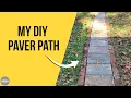 DIY Front Yard Walkway - How I Turned Leftover Pavers Into a Brick Path on a Budget