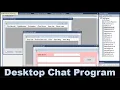 Desktop Chat Program Chat Room Message Send and View VB net Project Idea and Demo VB119