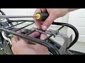 How to easily install a rear vintage bicycle reflector