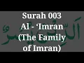 Download Lagu Surah 003 – Al - ‘Imran by Sheikh Mishary Rashid Al-Afasy.