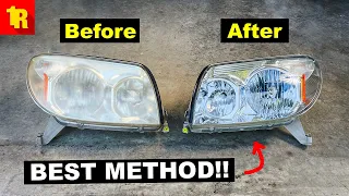 PLASTIC HeadLight Restoration!! ONLY REAL WAY TO DO IT!!