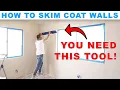 HOW TO SKIM COAT OVER TEXTURE LIKE A PRO DIY SMOOTH WALLS