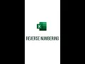 Excel Tutorial Reverse Numbering