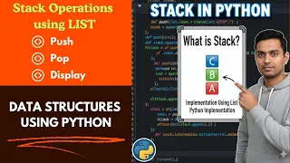 11 What is Stack Push - Display Stack Using List Implementation in Python Data Structures