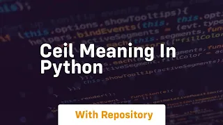 ceil meaning in python