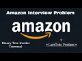 Binary Tree Inorder Traversal LeetCode Amazon Interview Question Competitive Programming