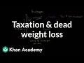 Taxation and dead weight loss Microeconomics Khan Academy