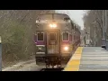 MBTA Kingston line inbound arriving at Abington w small hornshow