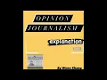 Opinion Editorial Journalism