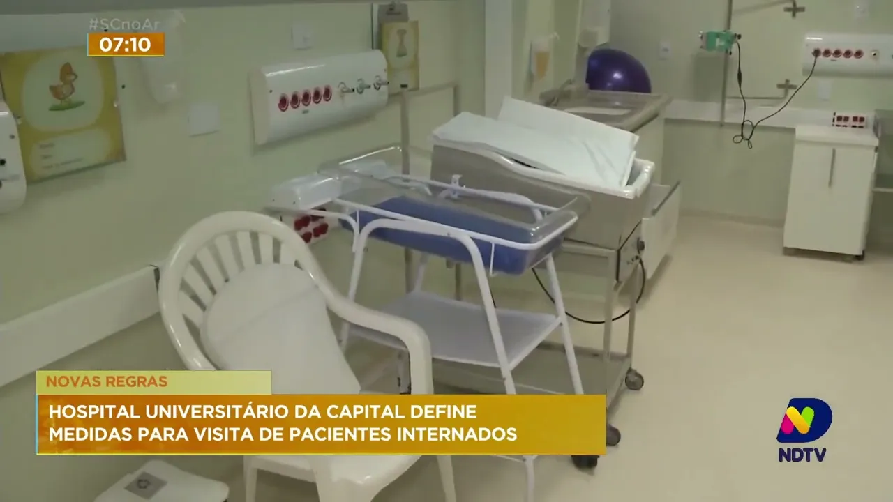 Hospital Universitário, em Florianópolis, adota novas regras para visita de pacientes internados