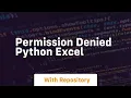 permission denied python excel