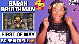 Download SINGER REACTS | SARAH BRIGHTMAN - FIRST OF MAY (BEE GEES COVER) - CHRISTMAS IN VIENNA 1997 REACTION😱 MP3