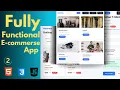 Build an perfect eCommerce Website from Scratch using HTML CSS JavaScript Beginner to Pro