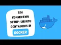 Setting up SSH connection between two Ubuntu containers in Docker