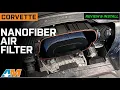 2020-2025 Corvette C8 Attack Blue Nanofiber Air Filter Review Install