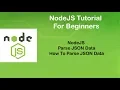NodeJS Tutorial For Beginners Part13 Parse JSON Data Example