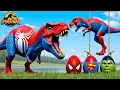 Download Lagu Heroes Reborn as Dinosaurs: Flash, Hulk,Deadpool, Spider-Man, Robot, \u0026 Venom Go Jurassic!