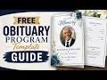 Free Obituary Program Template Guide