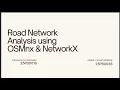 sem2project Road Network Analysis Route Optimization using OSMnx NetworkX