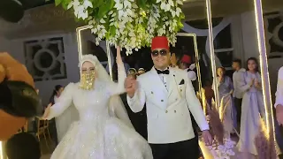 احلي دخله عريس وعروسه فمصر علي اغنيه  القمه واسلام فانتا    دندنها