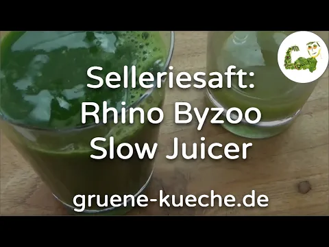 Rhino Byzoo Slow Juicer - Sellerie entsaften (Teil 2/5)