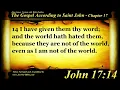The Gospel of John Chapter 17 - Bible Book 43