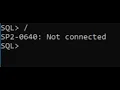 NOT CONNECTED SQL SQL DBMS RDBMS